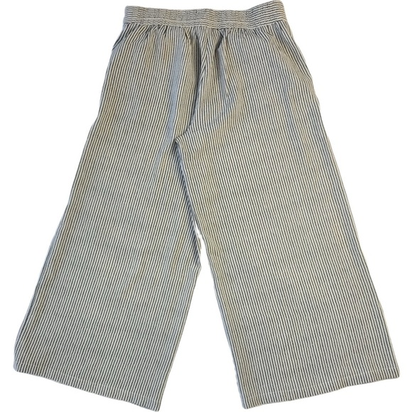 Max Studio wide leg cropped light weight flat front pants size M - Picture 12 of 12